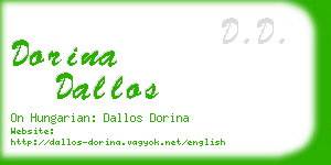 dorina dallos business card